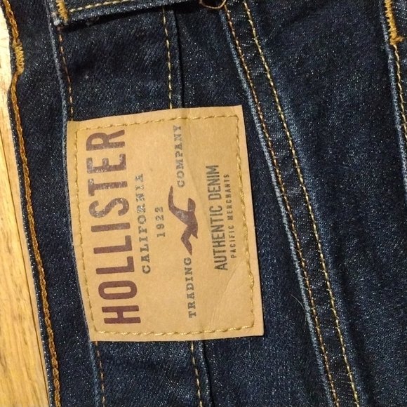 Hollister Men's Classic-Fit Jeans 5 Pockets Straight Leg Solid Blue Size… - Picture 5 of 7
